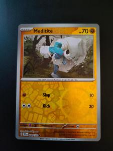Pokémon karta Reverse holo Meditite (TEF 082) Temporal Forces