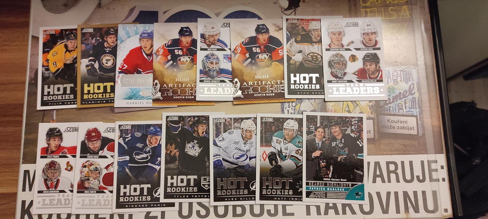LOT 300 kariet NHL - Hokejové karty