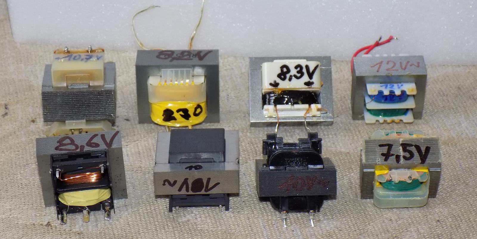 Malé transformátorky 7,5-12V - Elektro