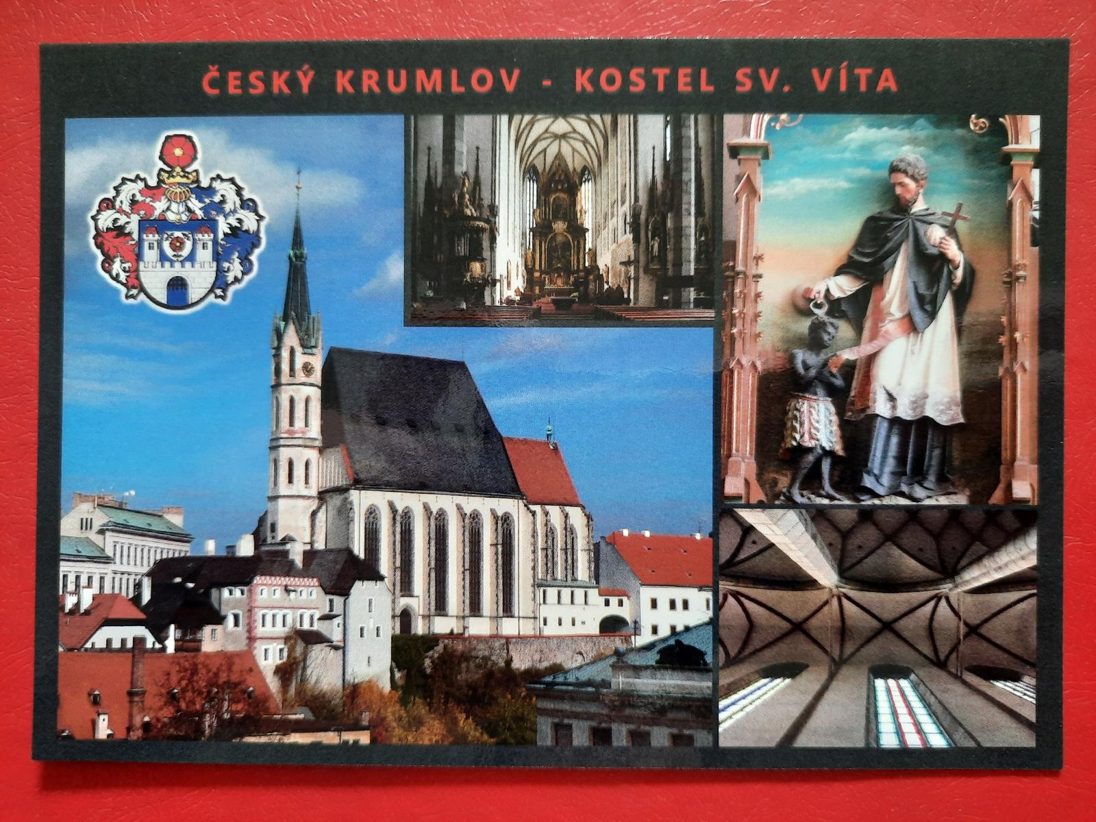 Český Krumlov kostol sv. Víta - Pohľadnice miestopis