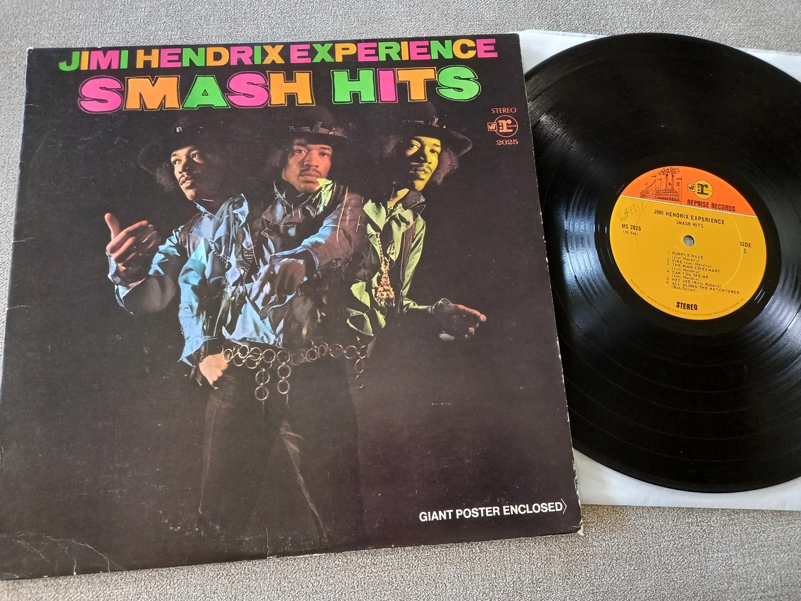 Jimi HENDRIX “Smash Hits” /Reprise 1969/US press,12 skladieb:HeyJoe, - LP / Vinylové dosky