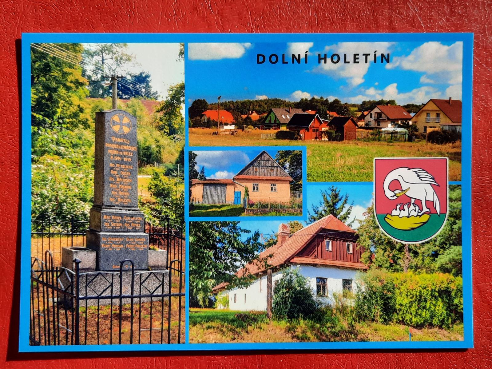 Dolný Holetín okres Chrudim - Pohľadnice miestopis