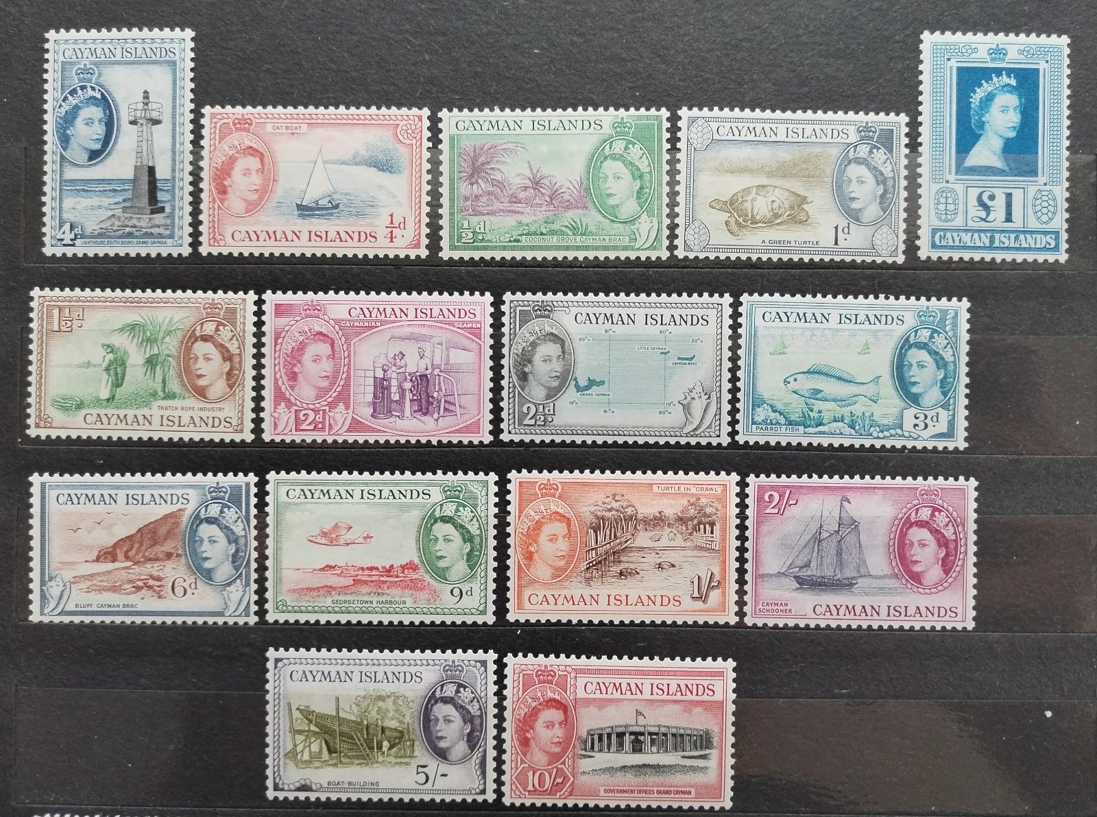 Kajmanie ostrovy 1953 110£ Definitíva kráľovnej Alžbety II. (1£ svieža) - Známky