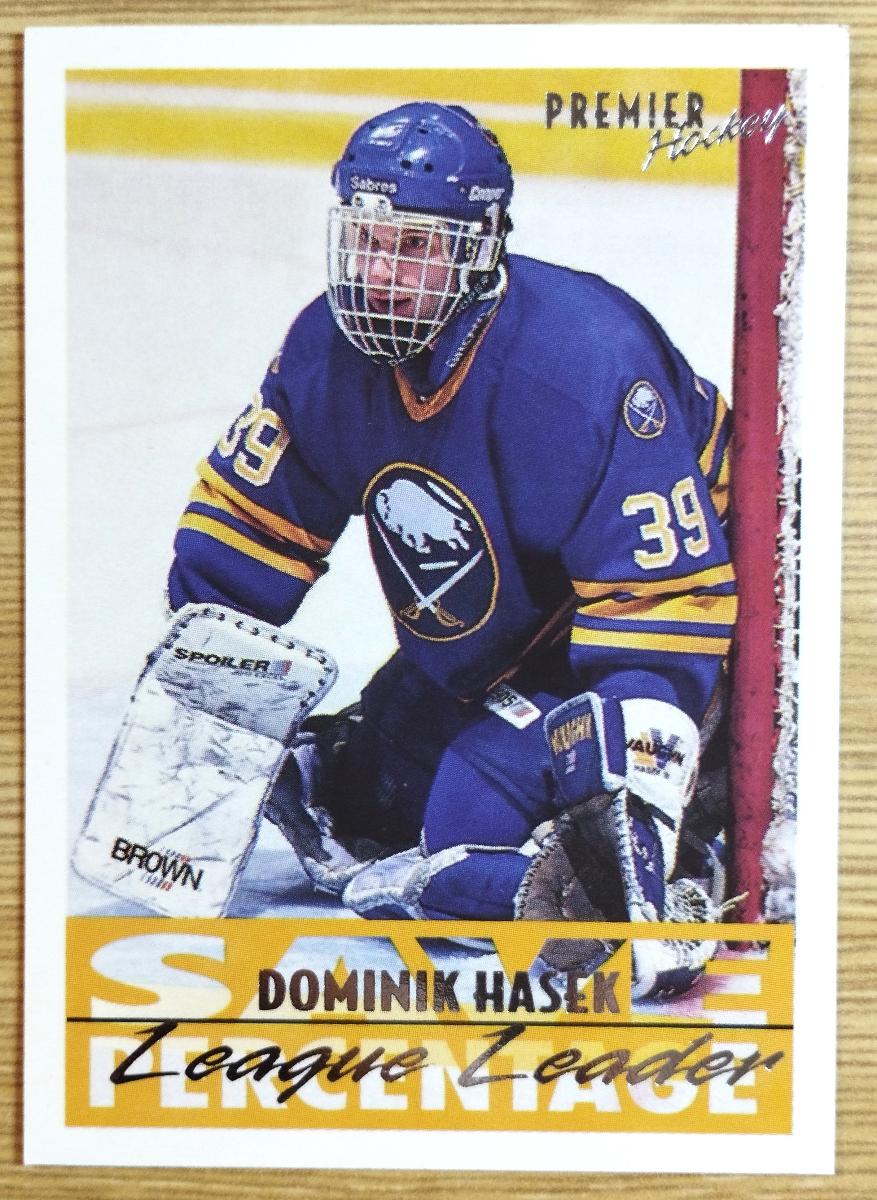 Topps Premier 1994/95 - League Leader - Dominik Hašek - Hokejové karty