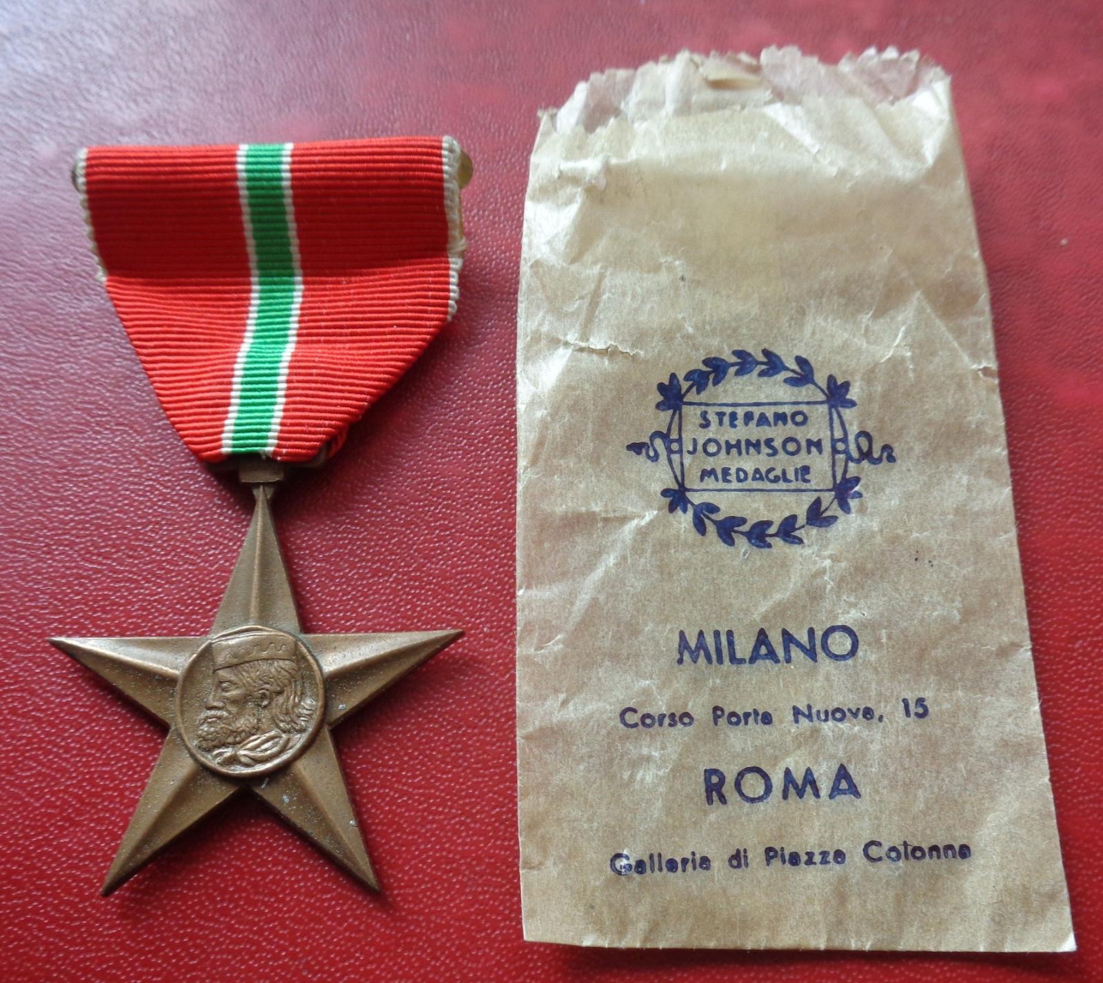 Taliansko. Hviezda Brigád Garibaldy medaily poriadok - Zberateľstvo