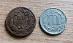 2 mince USA 1 Cent 1857 a 3 Cents 1867 Spojené štáty Americké Amerika - Numizmatika