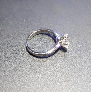 Diamantový prsteň - Platina 950 - diamanty 1,0ct + 18ks 0,08ct