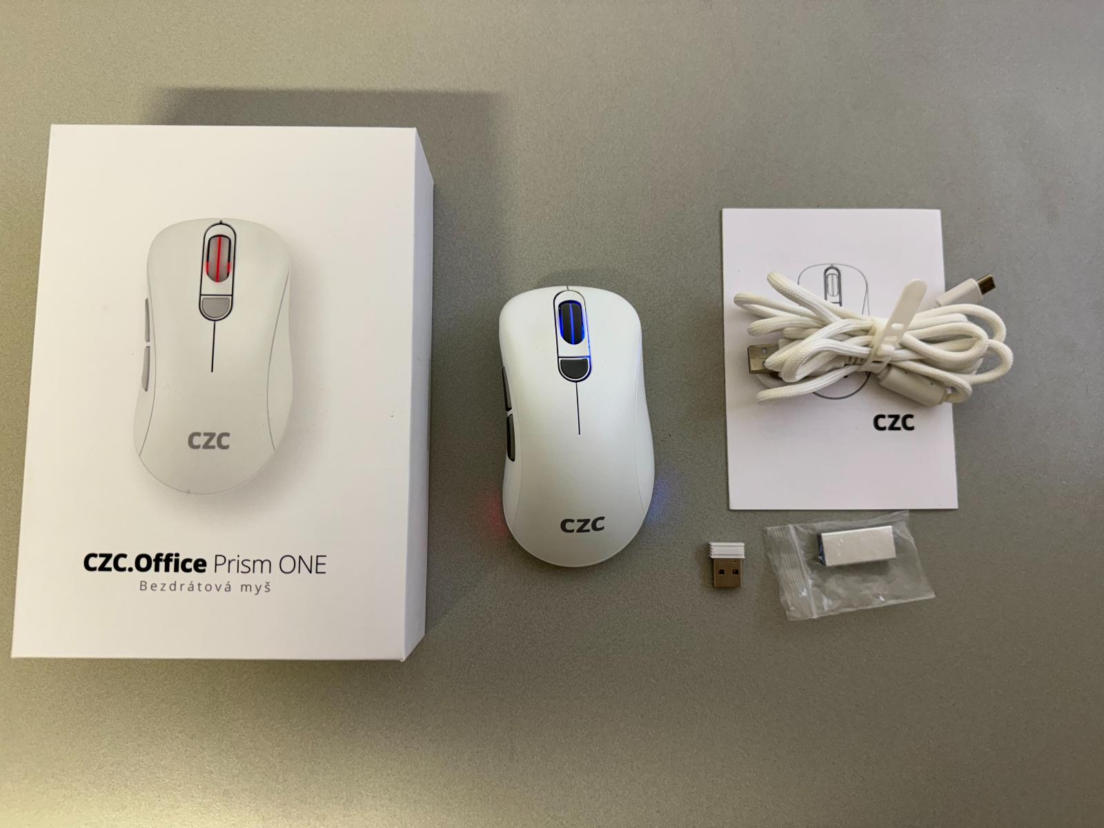 Bezdrôtová myš CZC.Office Prism One, tichá - Vstupné zariadenie k PC