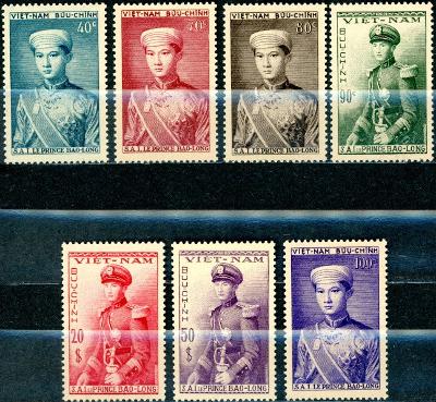 VIETNAM - CISÁRSTVO - 1954 - Korunný princ N. P. Bao Long - KOMPLETNÉ