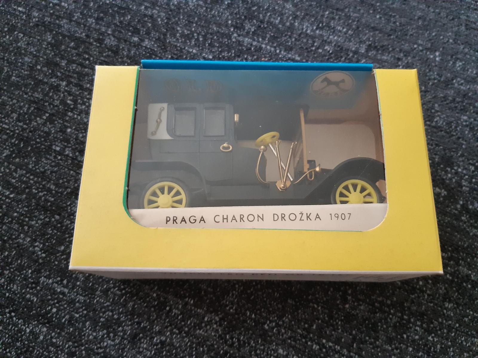 OZ MODELY AUT-PRAGA CHARON DROŽKA 1907 IGRA PRAHA RARE V PÔV.KRAB. - Modely automobilov