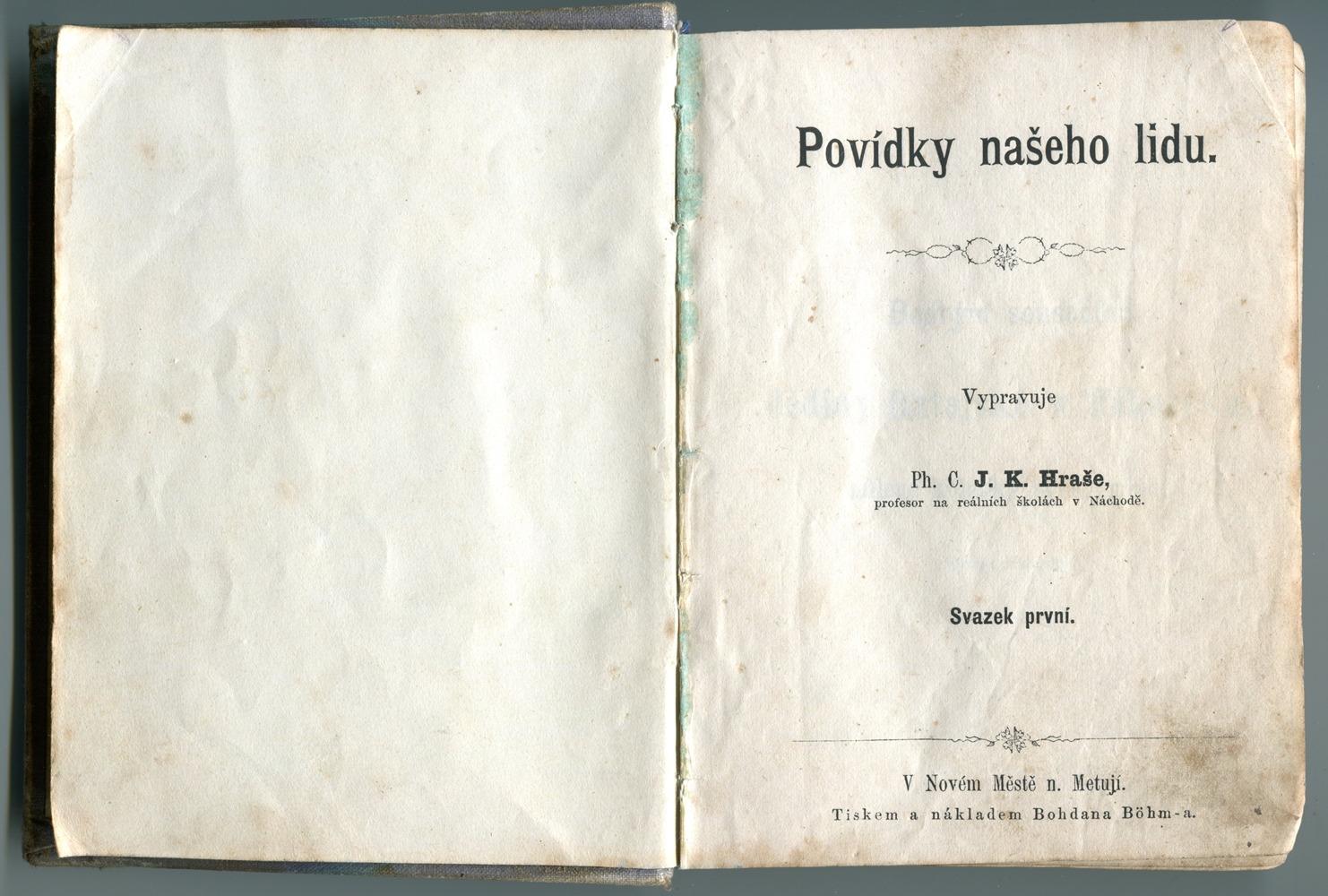 J. K. HRAŠA: POVIEDKY NAŠHO ĽUDU, SV. 1 + 2, 1869 - Knihy