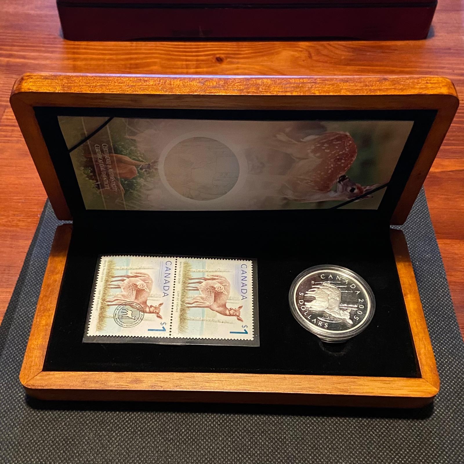 🇨🇦 ❗️2005 Canada - výročná strieborná minca proof v drevenej etuji - Numizmatika