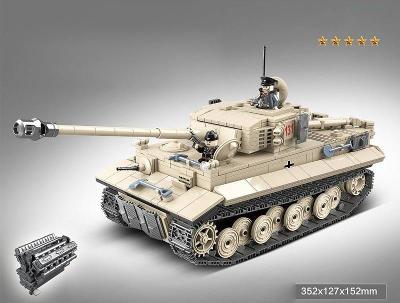 Stavebnica Nemecký tank typ - Tiger 131 - typ lego - nové, nehrané