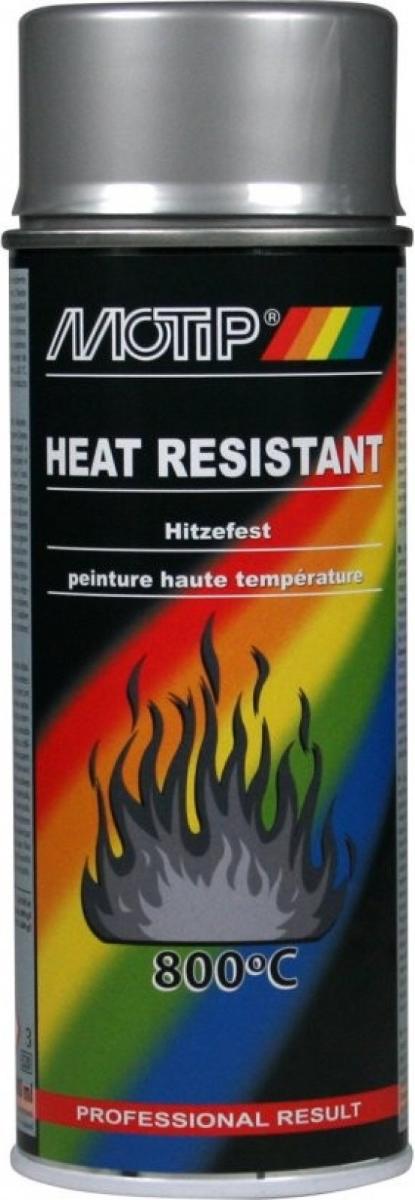 Motip Heat Resistant - žiaruvzdorný sprej, strieborný, 400 ml - Auto-moto