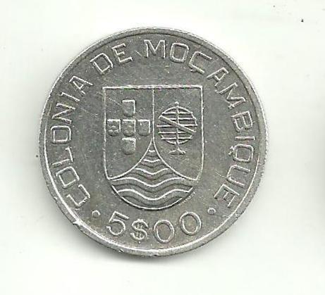 5 Escudos Mozambik 1935 striebro - Zberateľstvo