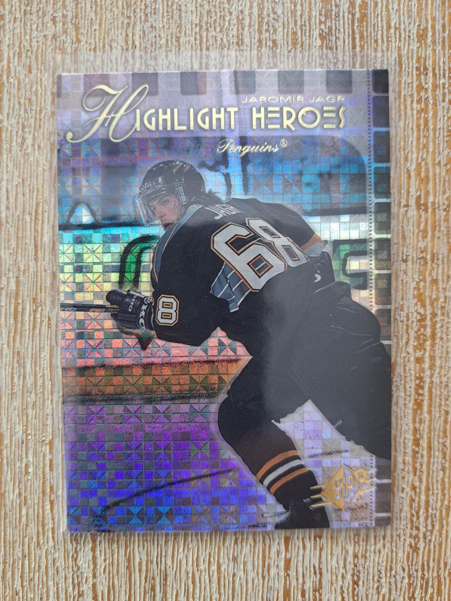 Jaromír Jágr 1999-00 SPx Highlight Heroes #HH4 PIT - Hokejové karty