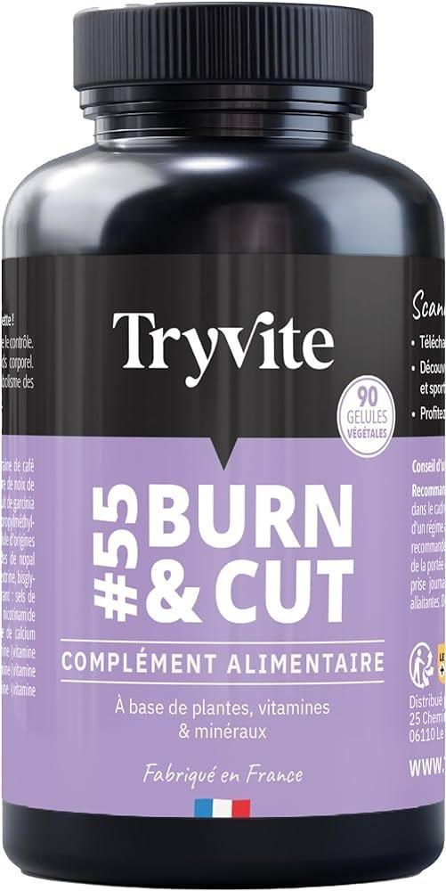 TryVite - Burn a Cut, Výkonný spaľovač tukov, 90 kapsúl - Lekáreň a zdravie