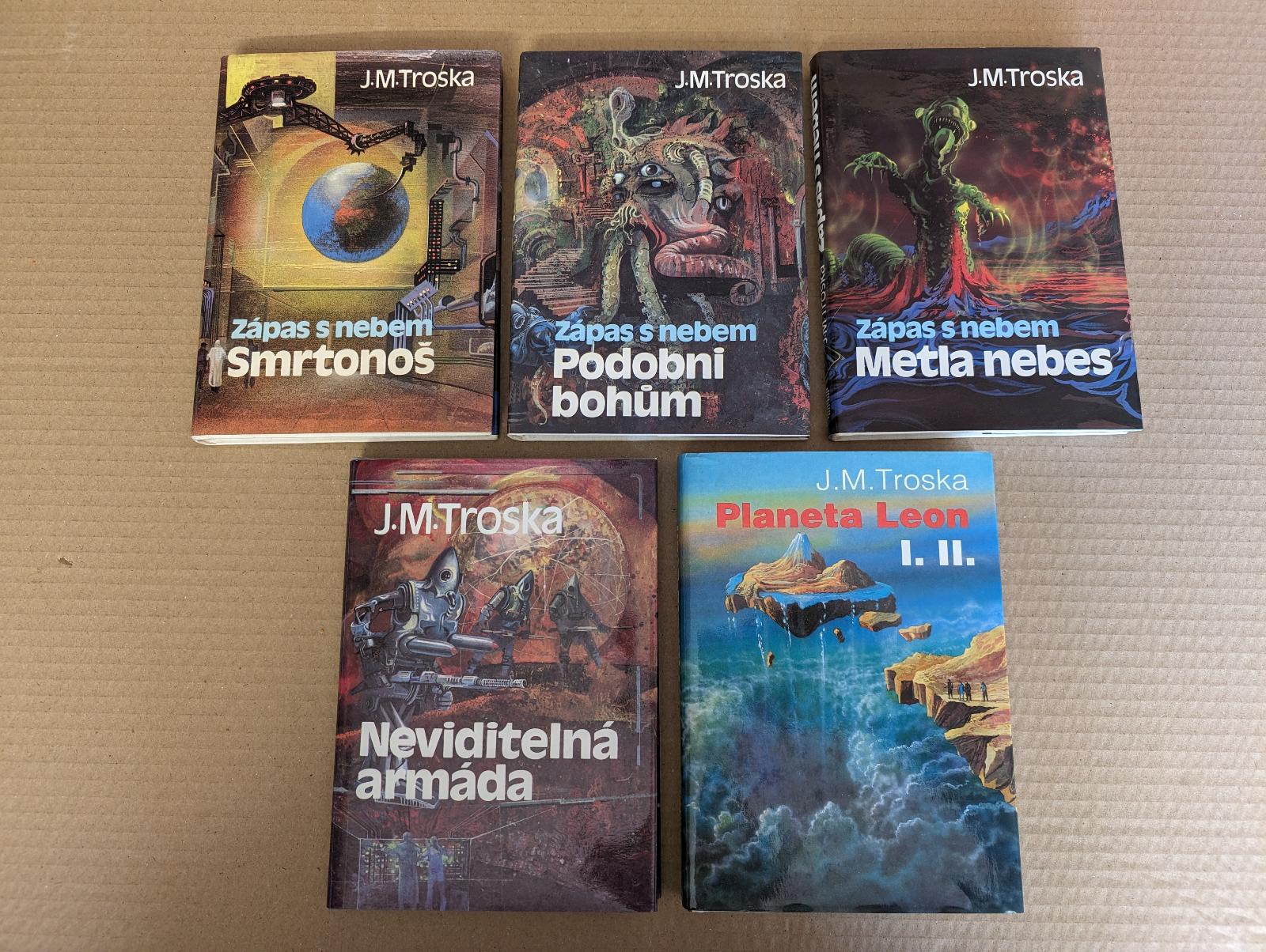 5x J.M.Troska Zápas s nebom Planéta Leon Kapitán Nemo - Knihy a časopisy
