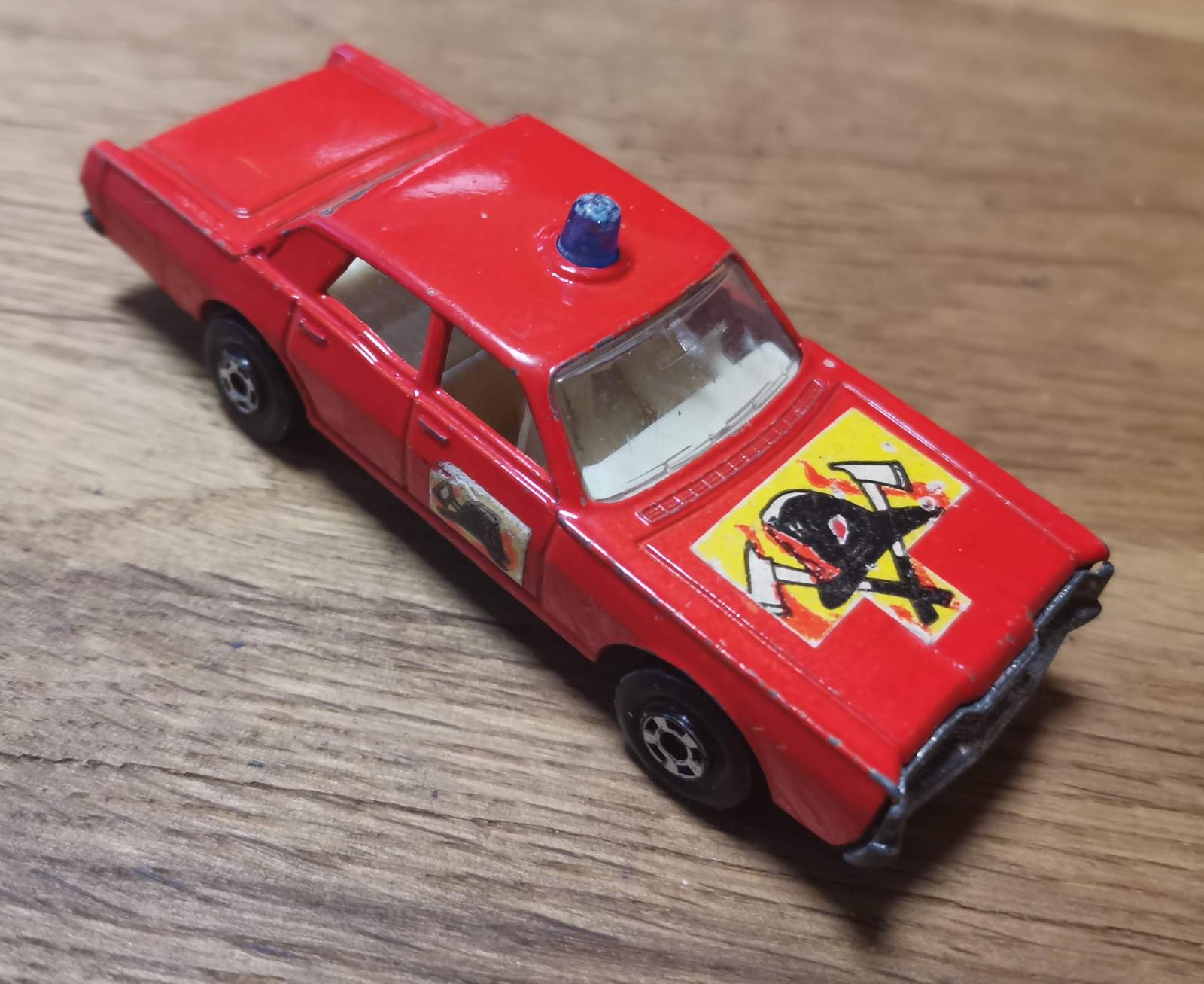 Matchbox-59B Mercury Fire Chief Car - Angličáky (1:64 a menšie)