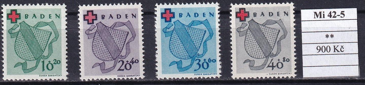 Baden Mi 42-5 svieži - Známky Nemecko