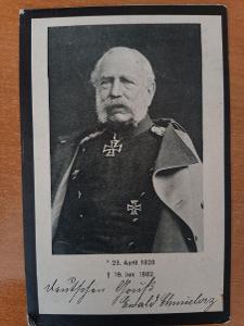 Albert kráľ zo Sachsenu (1828 - 1902), smútočná listnica 1902