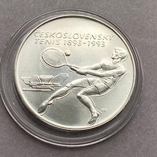Strieborná minca 500 Kčs Československý tenis - S 240401/25 - Numizmatika