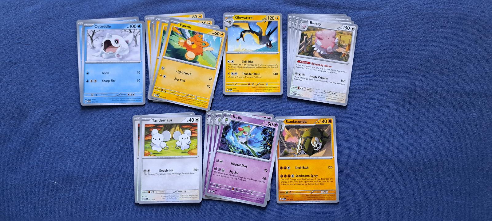 Pokémon TCG - karty z Matchbattle 2023, 17 kariet - Zábava