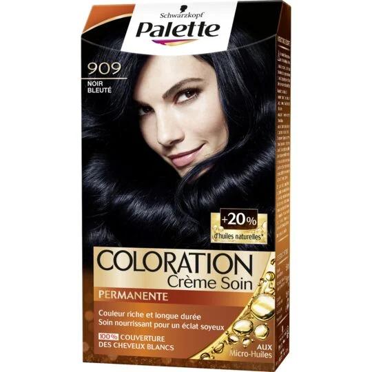 Schwarzkopf - Coloration, Farba na vlasy, Modročierna, 909 - Kozmetika a parfémy