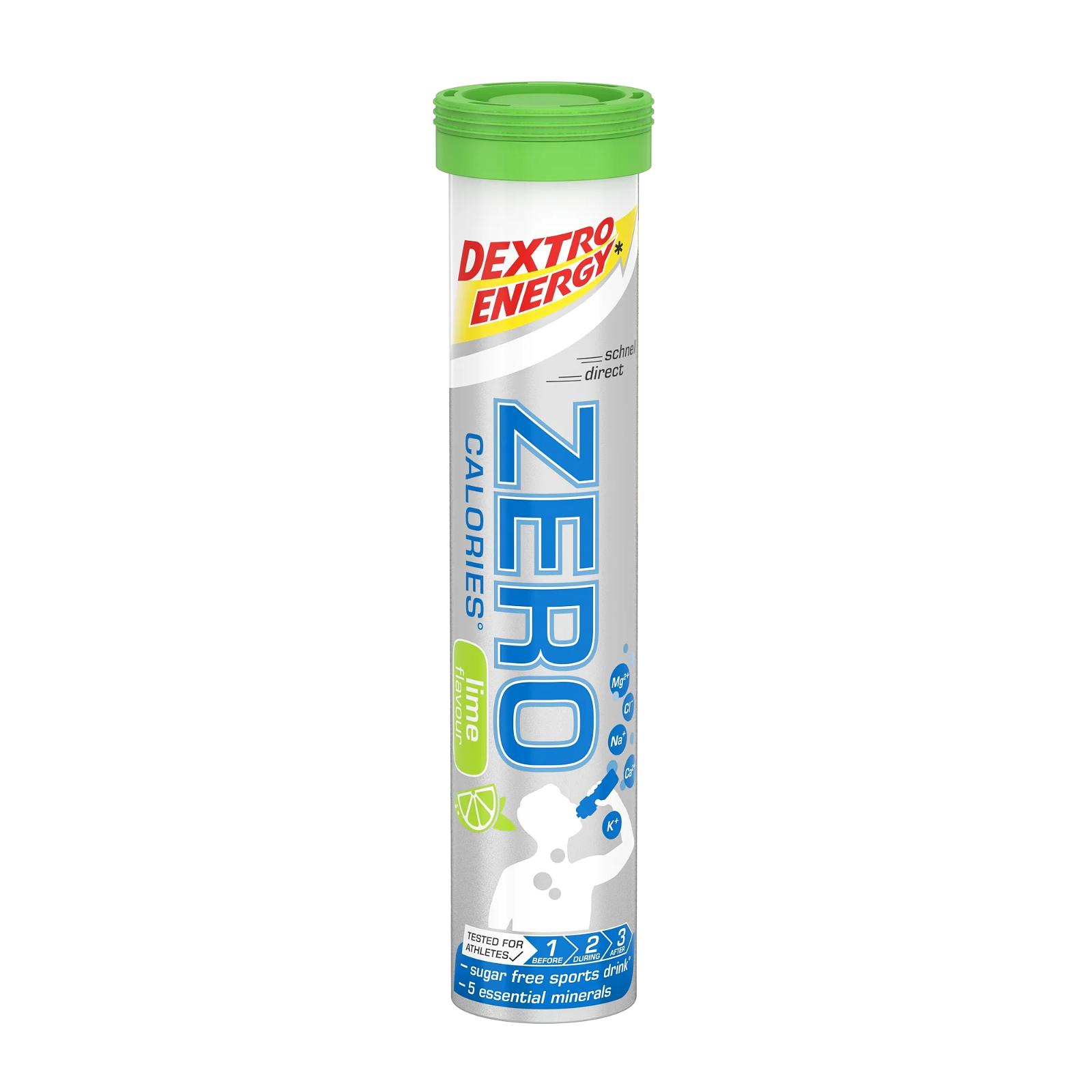 Dextro Energy - Zero calories, Limetka, 20 šumivých tabliet - Šport a turistika