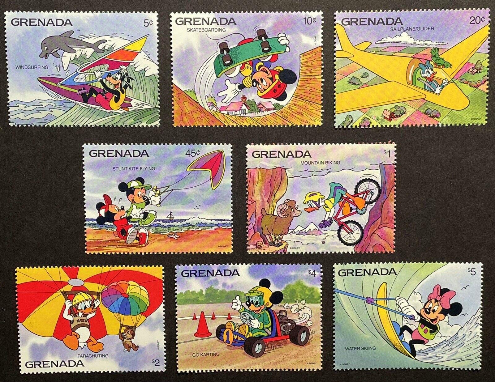 Disney Grenada detské, kompletná séria 8ks známok - Známky