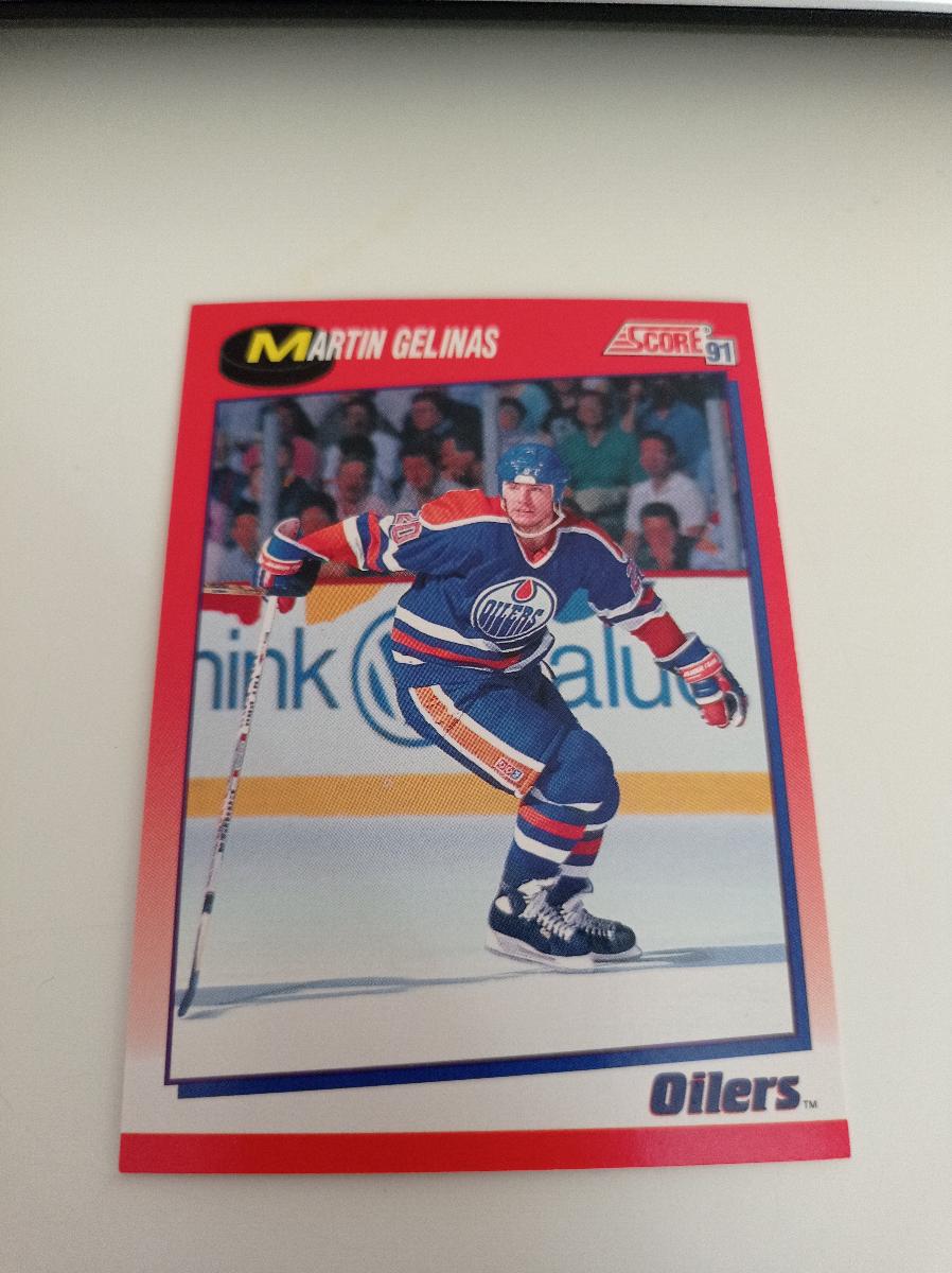 Martin Gelinas - skóre 91-92 Canadian Bilingual - Hokejové karty