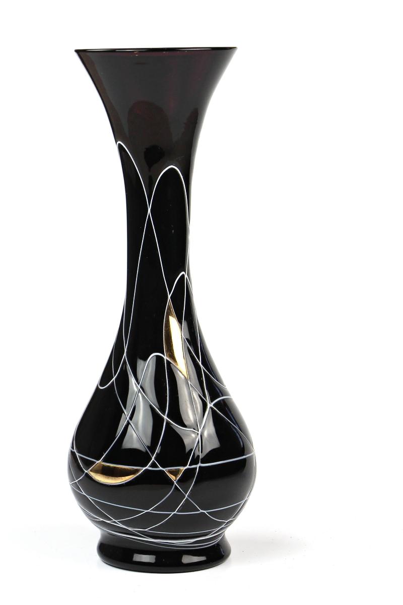 sklenená váza - Starožitnosti