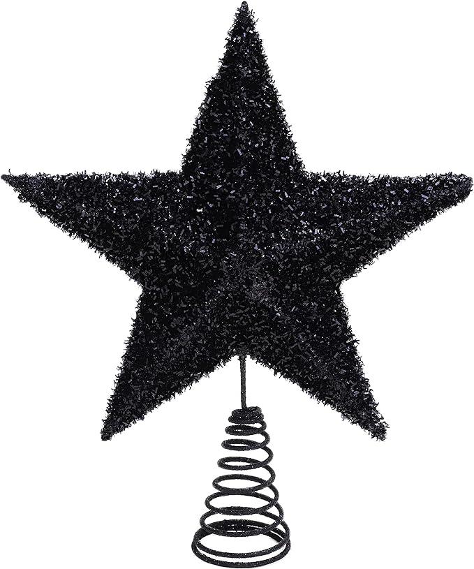 Vianočná hviezda na stromček , čierna - undefined