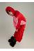 Červená dámska šatka - Dámske oblečenie