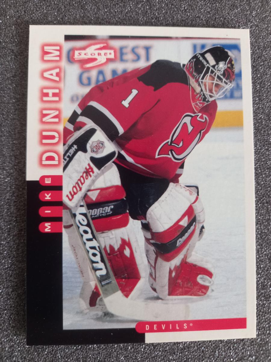 MIKE DUNHAM PINNACLE SCORE 1997 - Hokejové karty