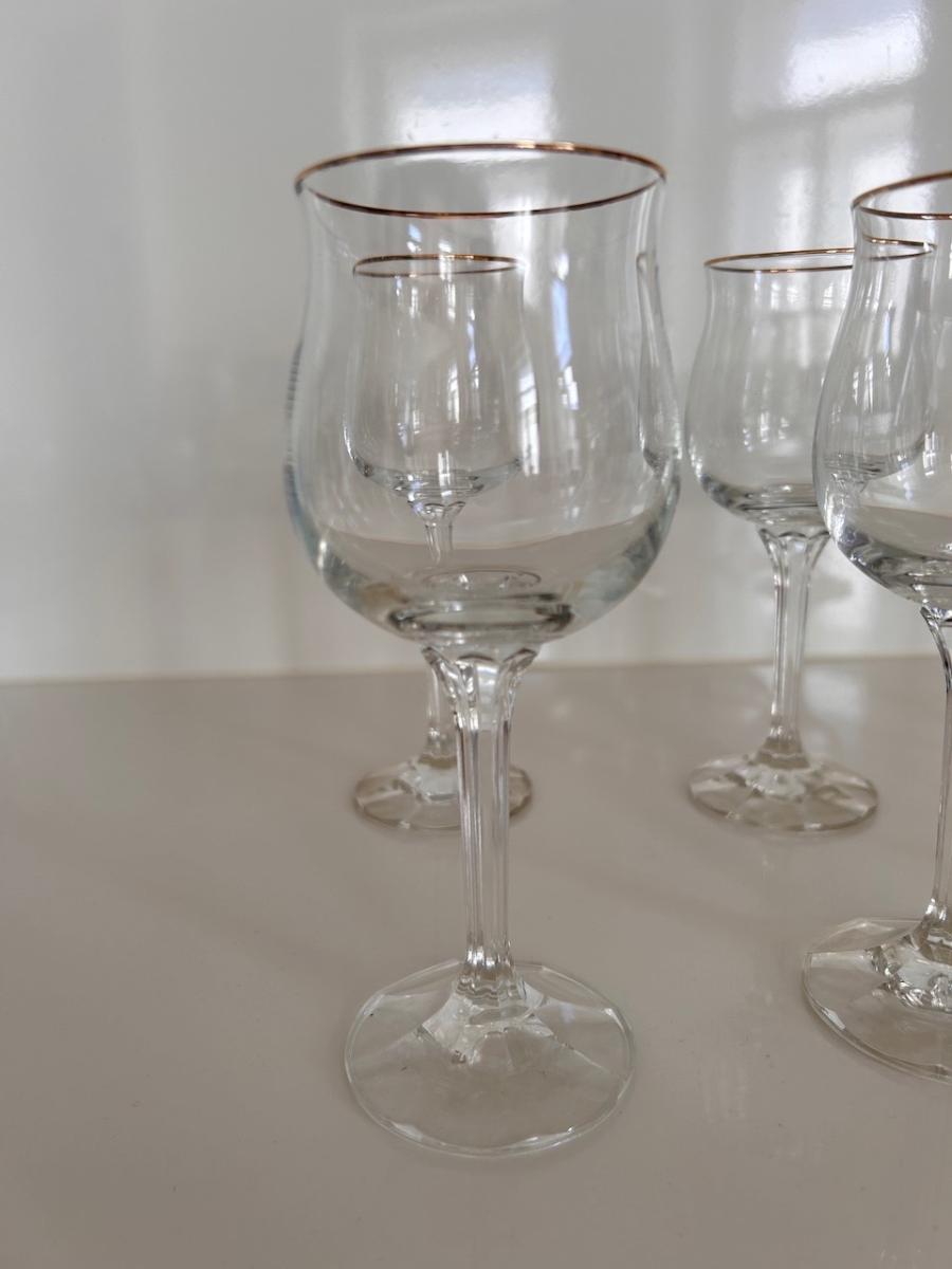 Retro poháre na víno 6x - Zariadenia pre dom a záhradu