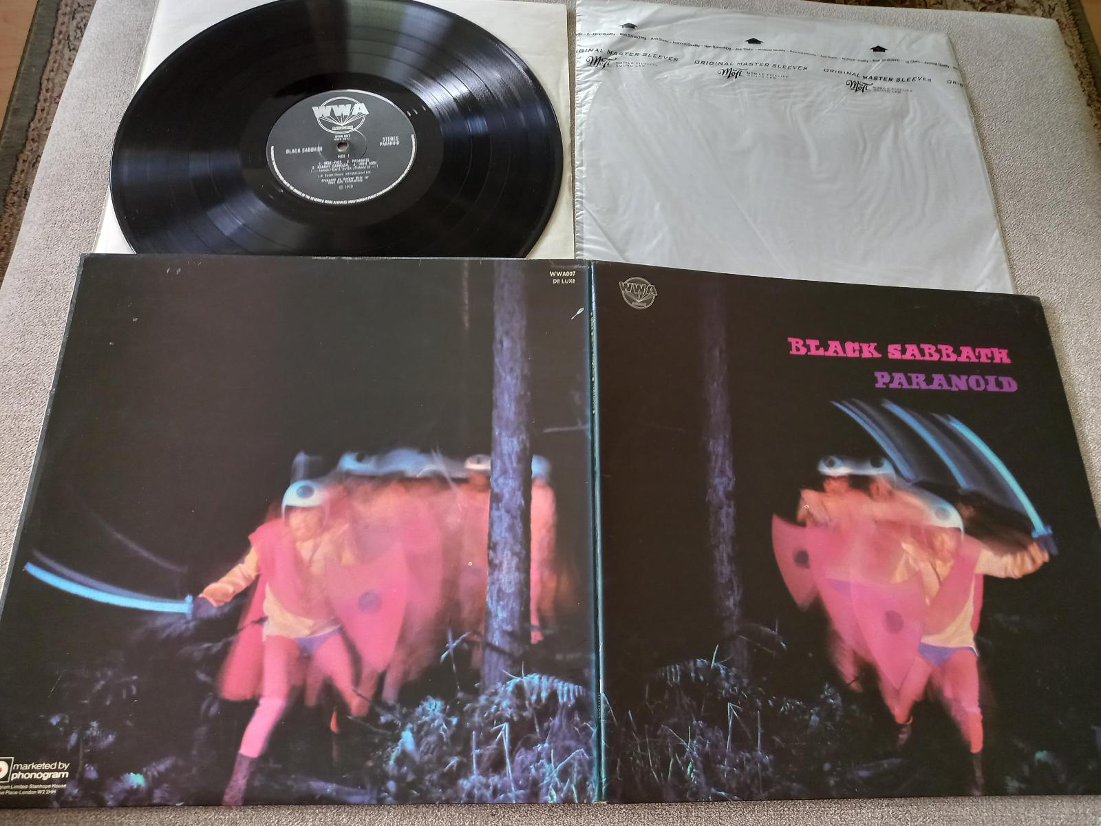 BLACK SABBATH „Paranoid“ /WWA 1976/ rozkl /leskli/ ob ,fantasticky st - LP / Vinylové dosky