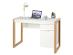 Moderný počítačový stôl CB10449WH, písací stôl, písacia stanica, biely - B - Nábytok
