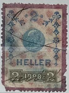 Unikátne RAKÚSKO - Kolek Oesterr - 13. emisie 1898 2 HELLER