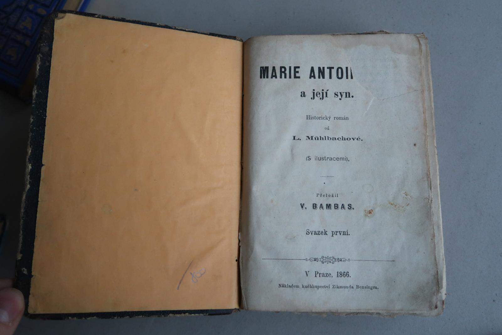 Muhlbachová - Mária Antoinette a jej syn - čierny román - 1866 - Knihy a časopisy