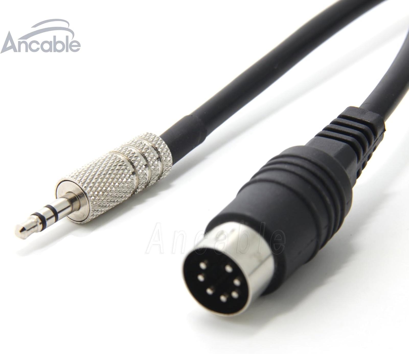 Stereo kábel / 7-kolíkový / 1 m / 3,5 mm / 2 ks / Od 1Kč |001| - Elektro