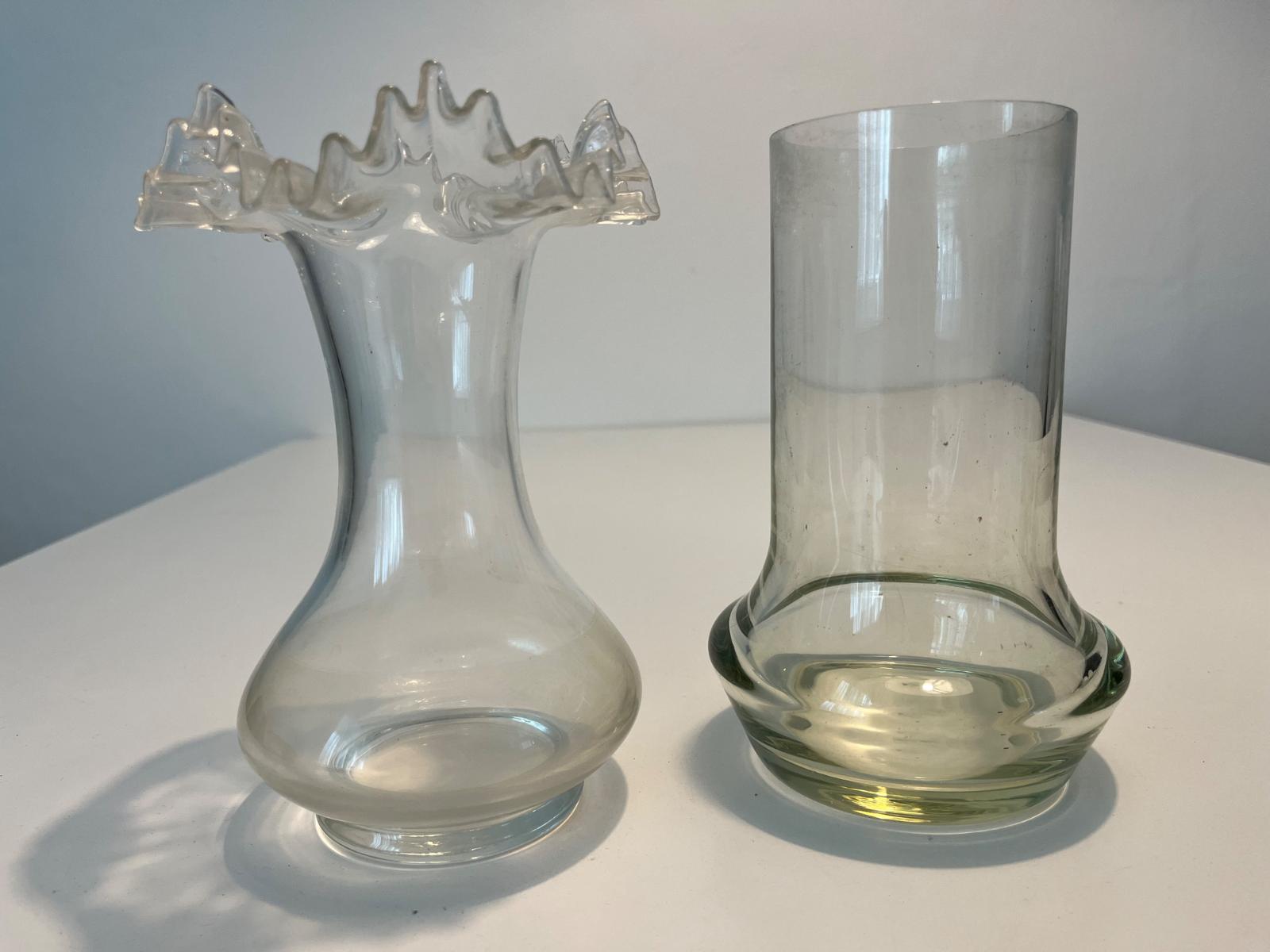 Sklenené vázy - 2 ks - Zariadenia pre dom a záhradu