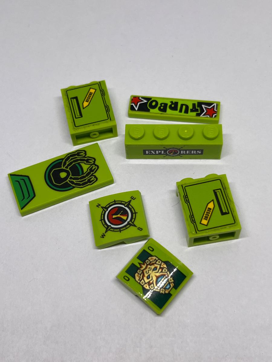 Lego dieliky s printom/samolepkou - Hračky