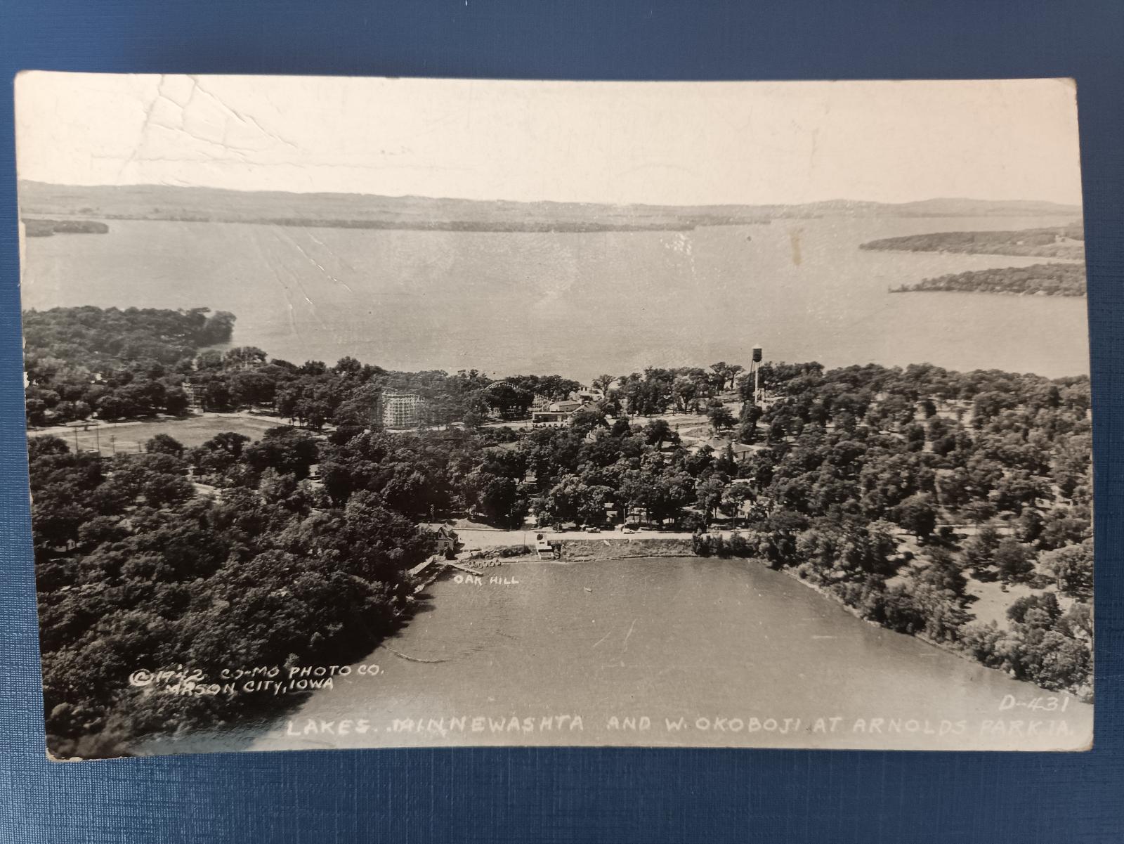 USA Iowa - Lakes Minnewashta and W. Okoboji v Arnolds Park - Pohľadnice