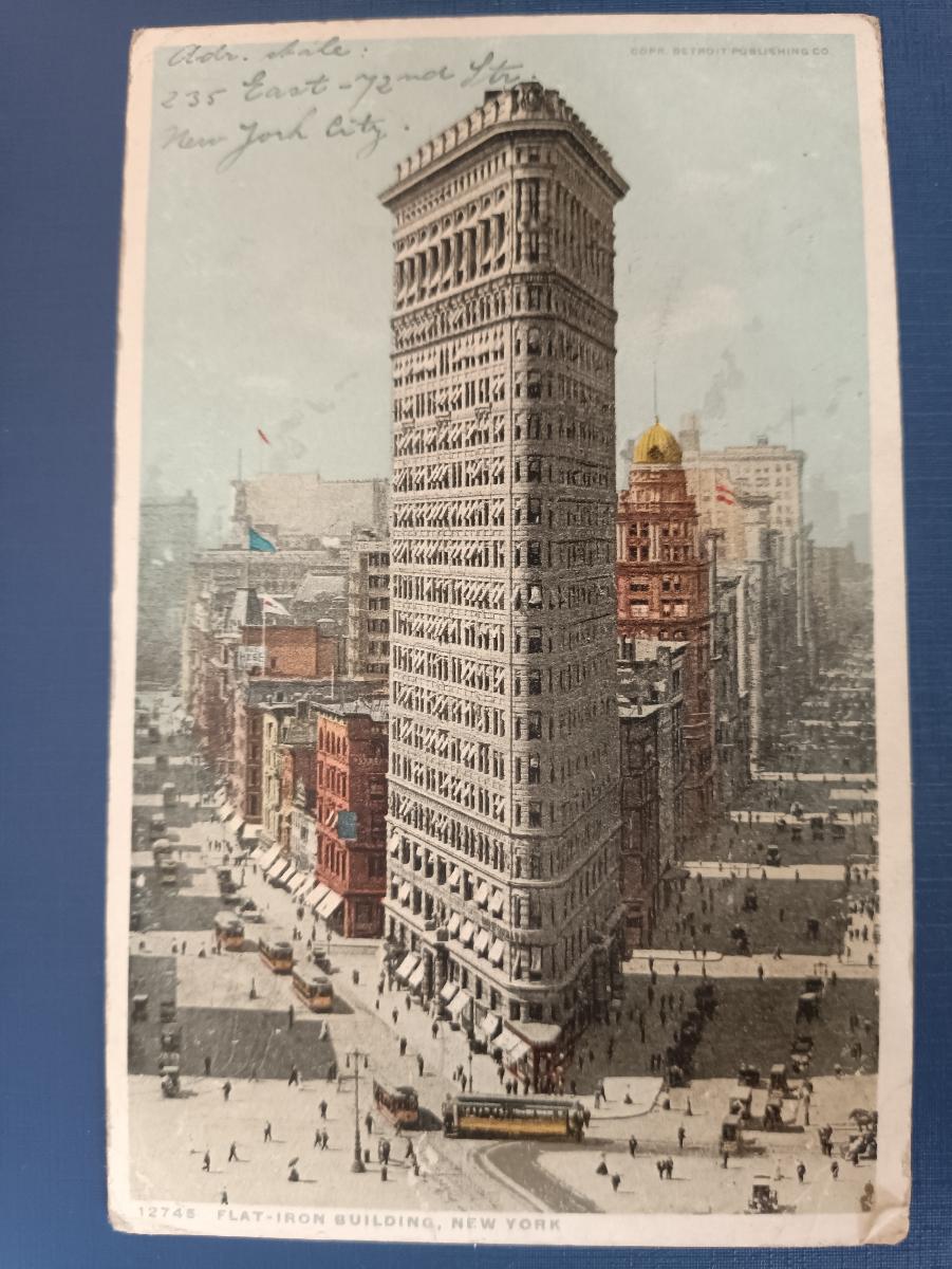 USA - Flat-Iron building New York (1919) - Pohľadnice