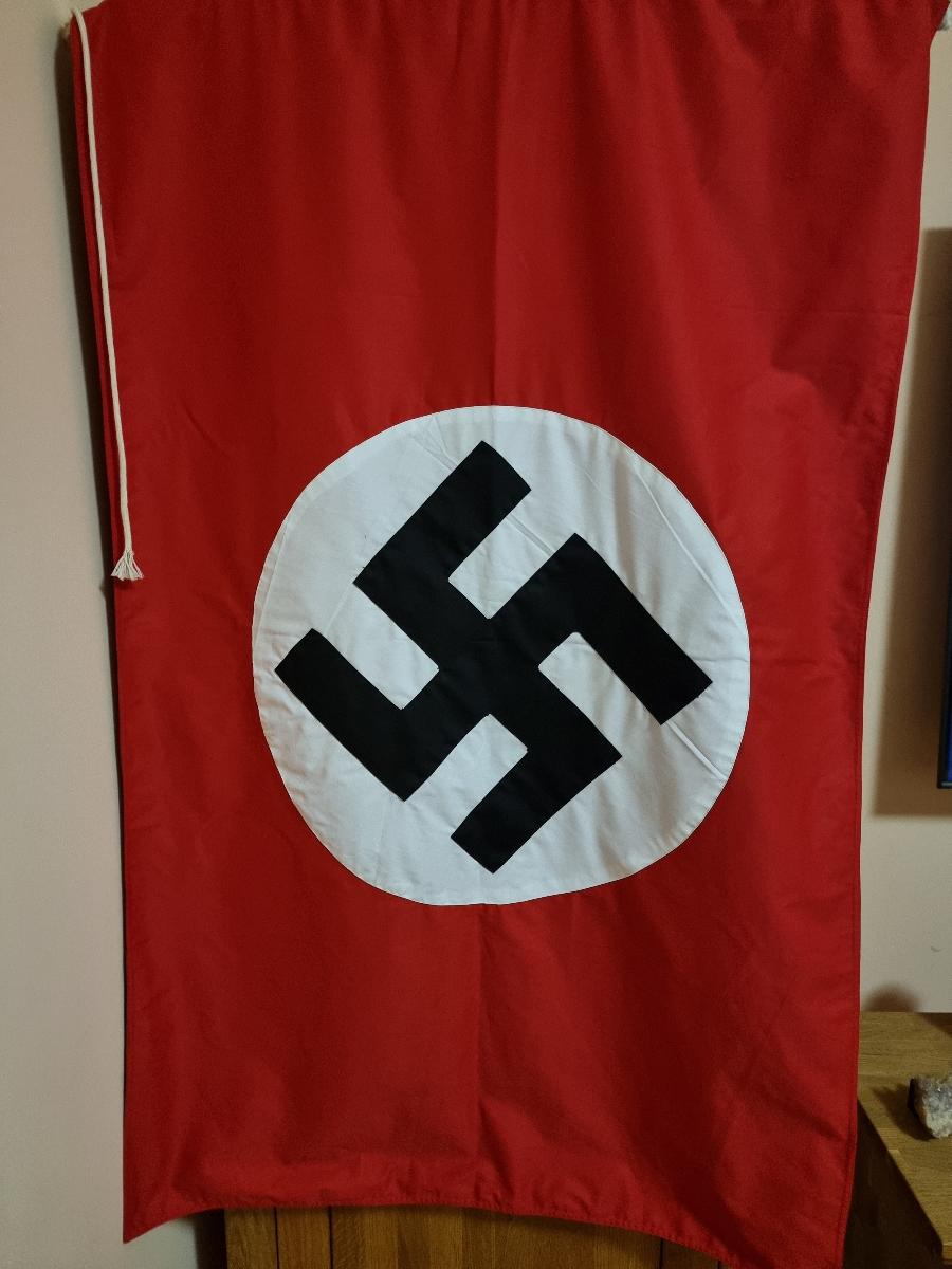 Novodobá vlajka NSDAP 150cm x 90cm - Vojenské zberateľské predmety