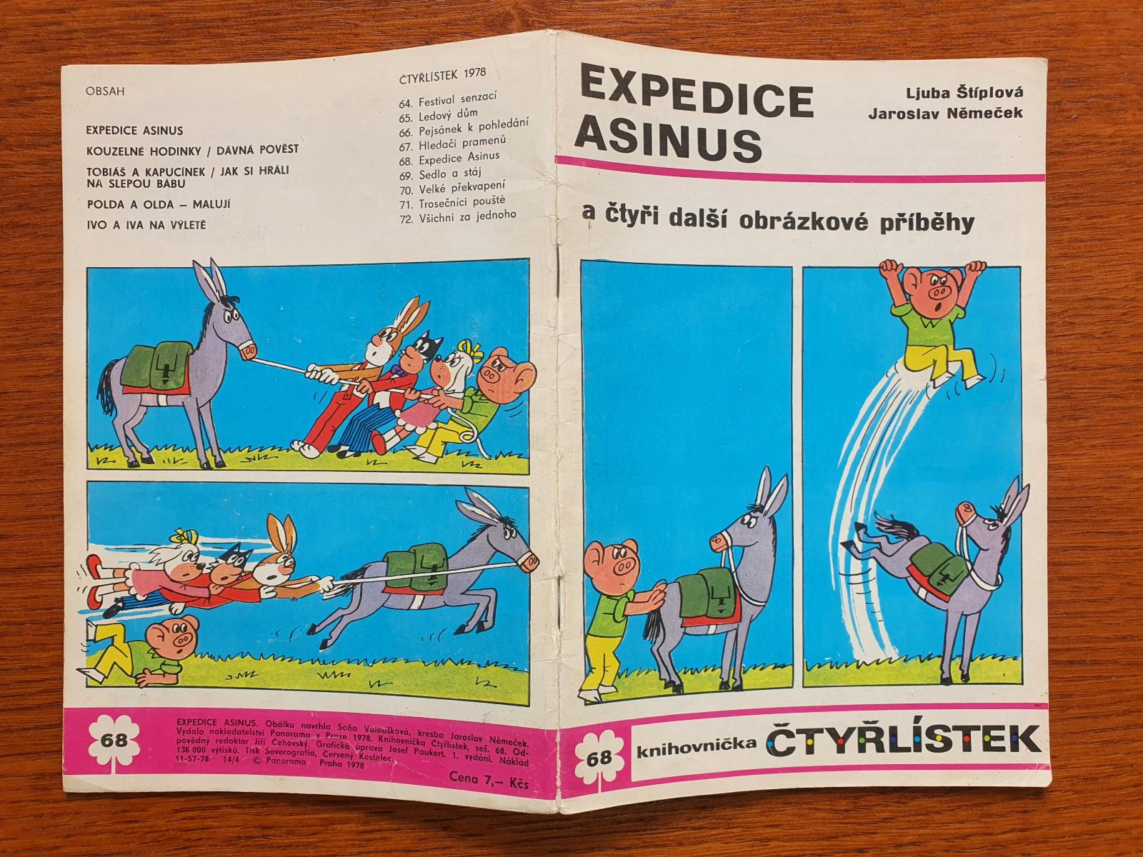 Štvorlístok 68 Expedícia Asinus - Knihy a časopisy