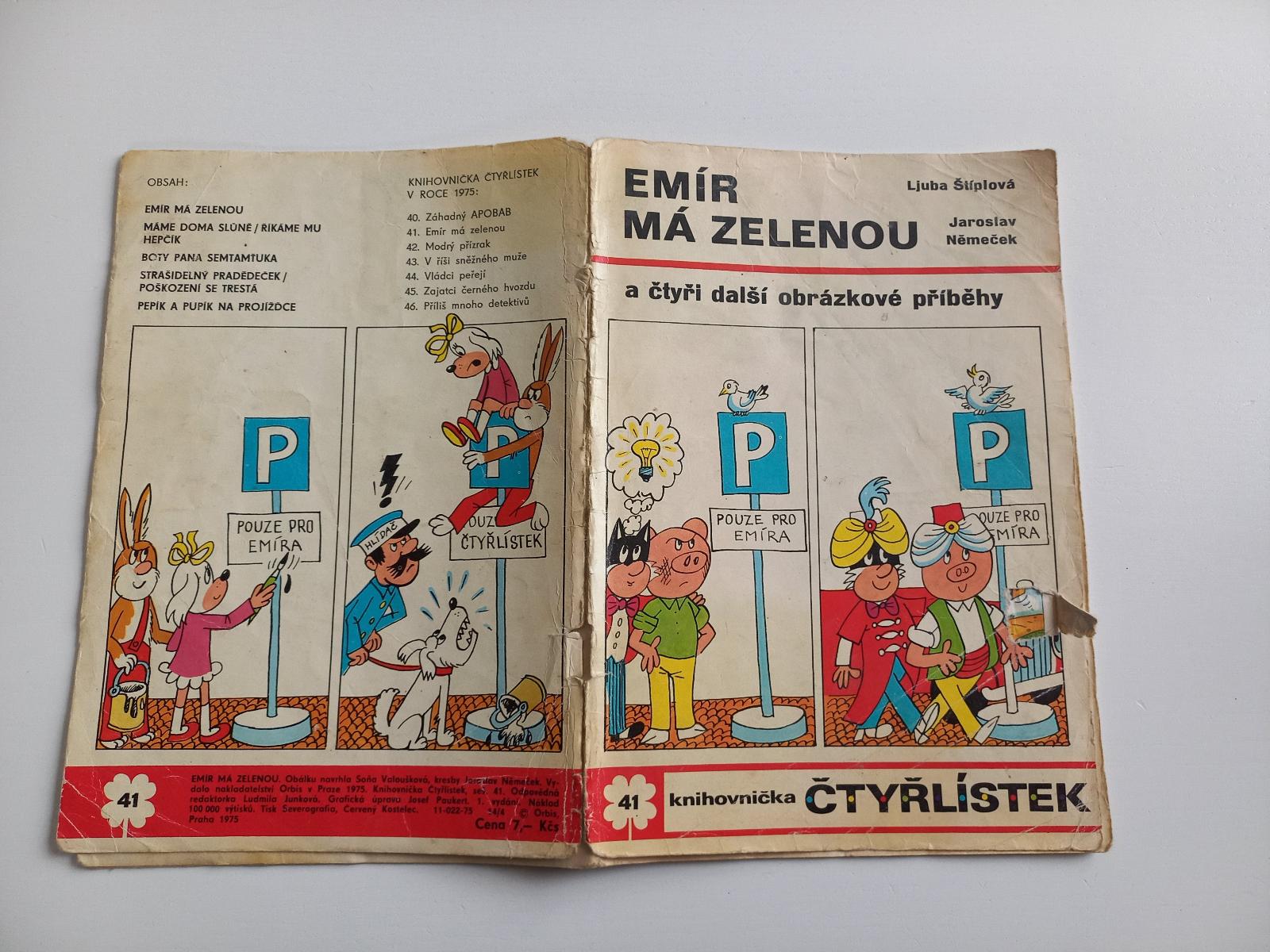 Štvorlístok, Emír má zelenú, ročník 1975 číslo 41 - Knihy a časopisy