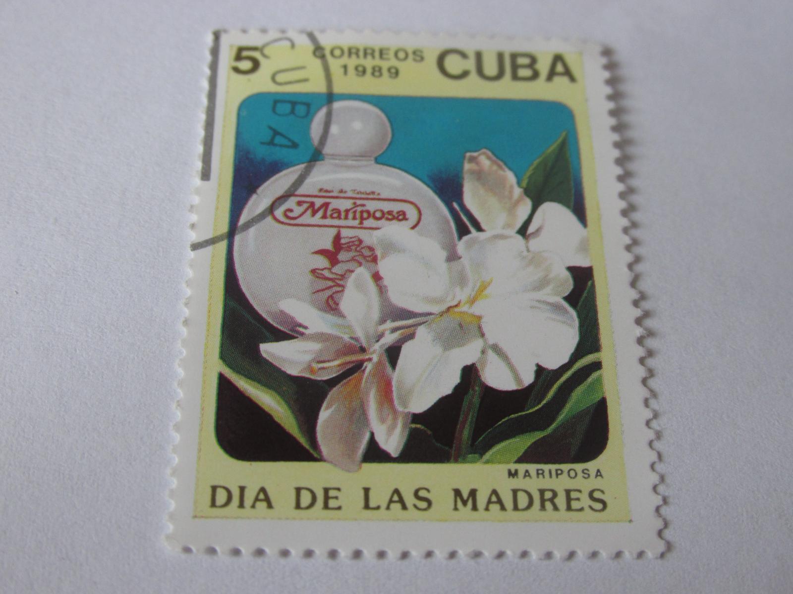 Známky Kuba 1989, Kvety a parfumy - Filatelia