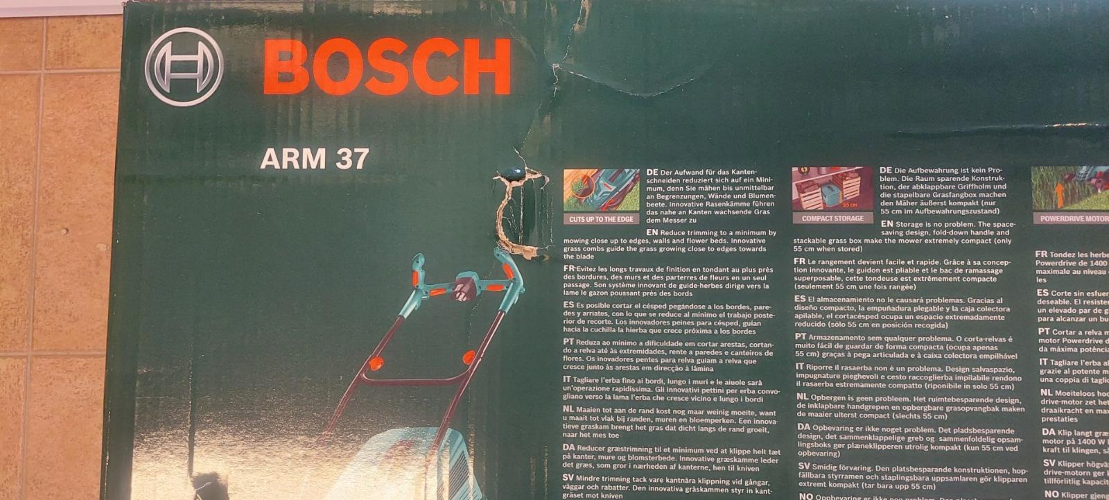Bosch ARM 37 - poškodený obal - Záhradná technika